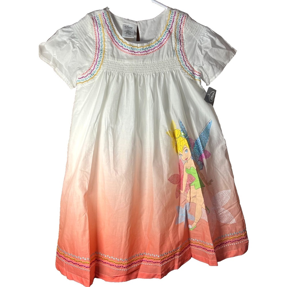 Disney Store Tinker Bell Fairy Princess Dress Size 9/10 New